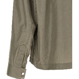 Bicolor Silk Full-Length Jacket