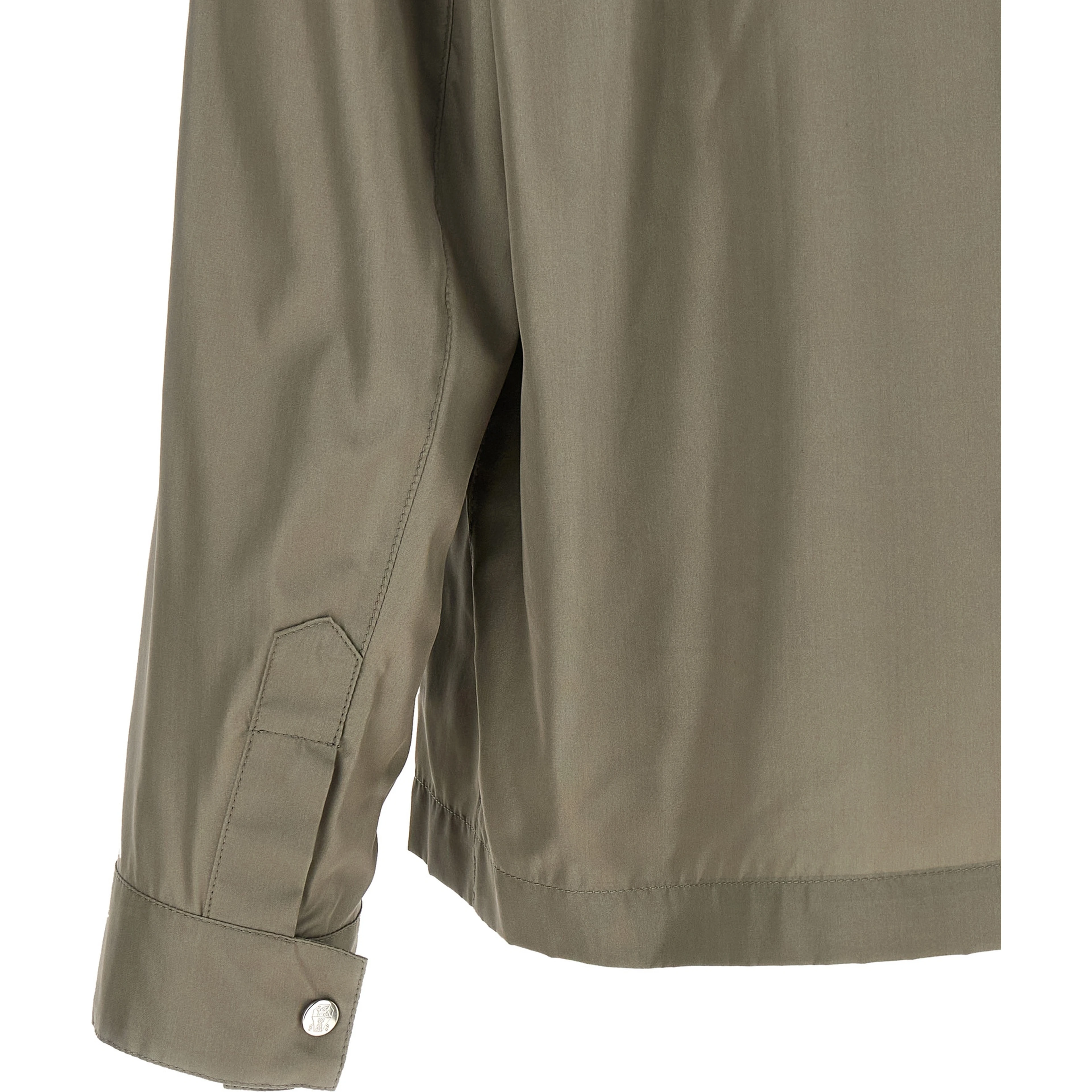 Bicolor Silk Full-Length Jacket