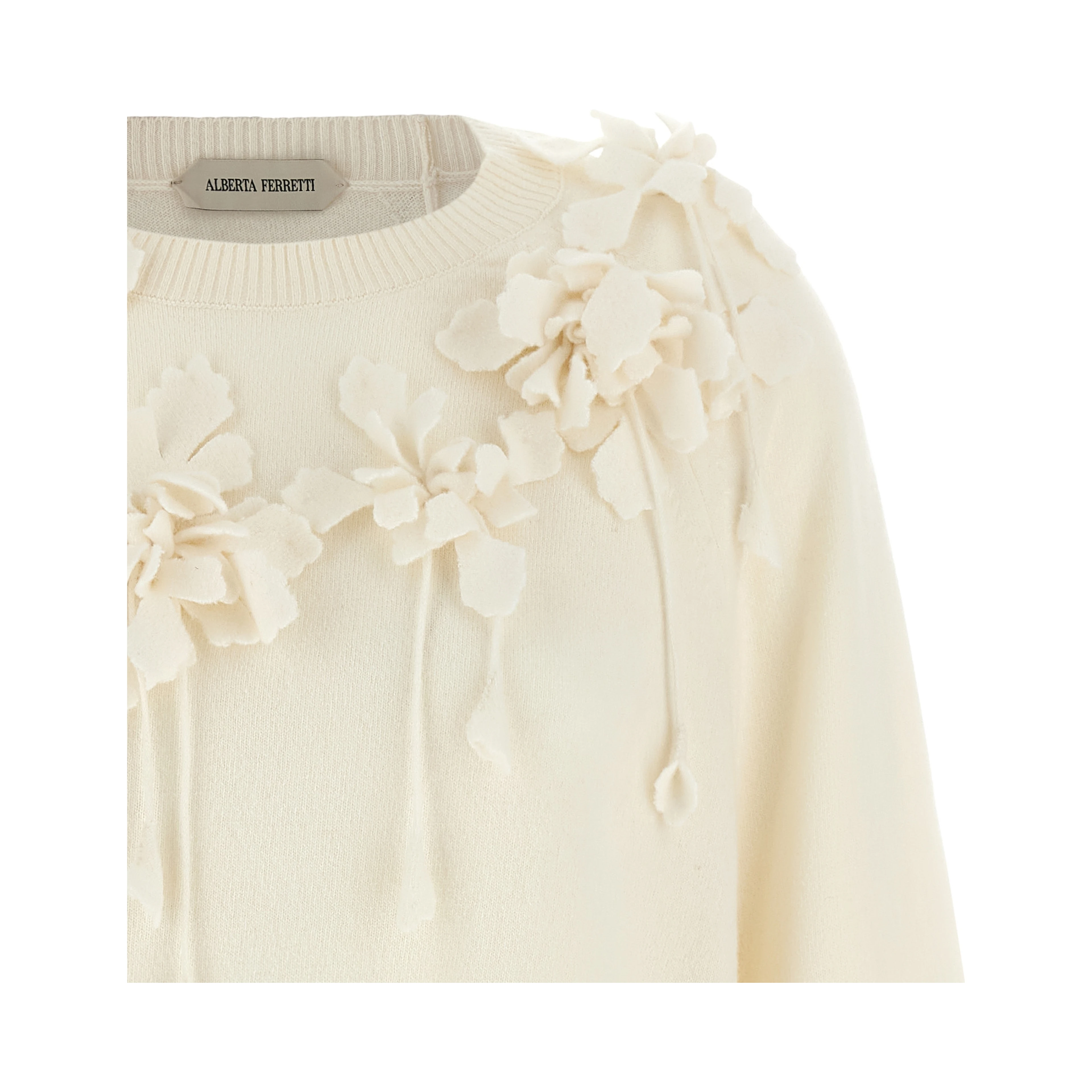 White Virgin Wool Cardigan