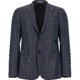 Blue Viscose Blazer