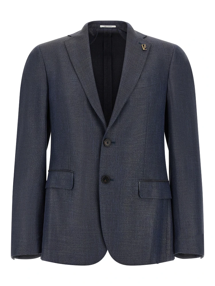 Blue Viscose Blazer