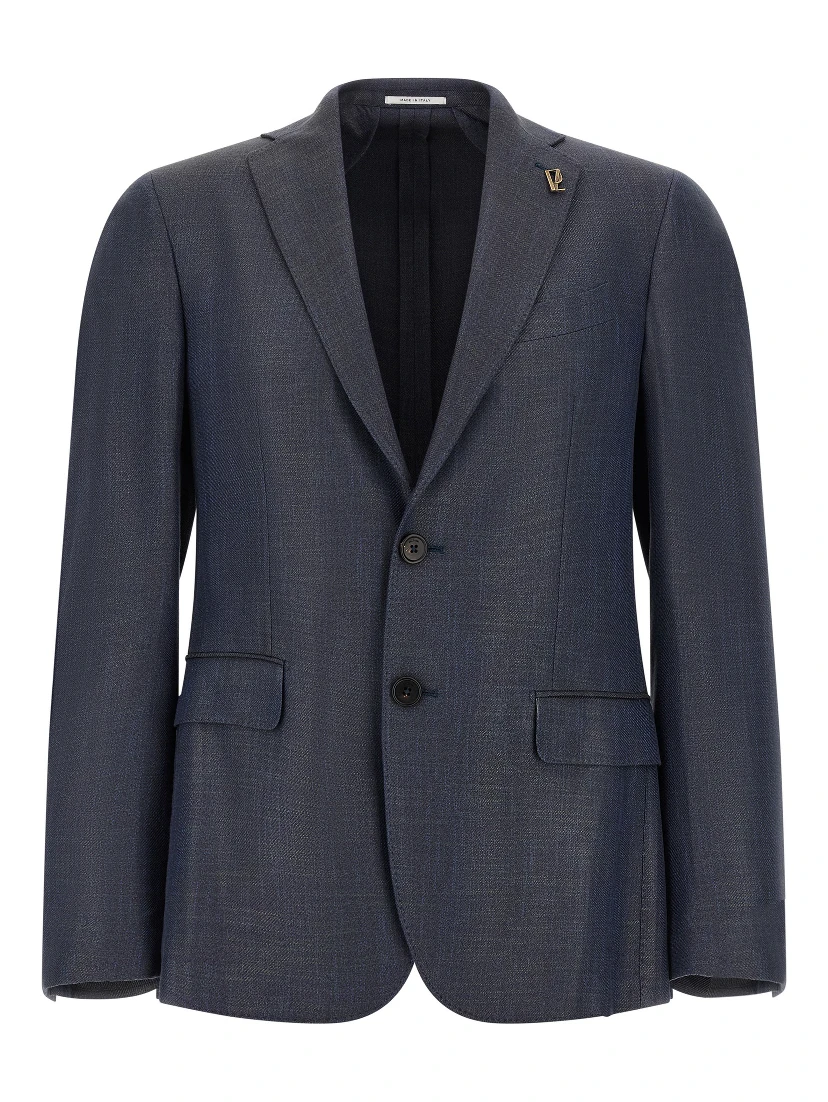 Blue Viscose Blazer