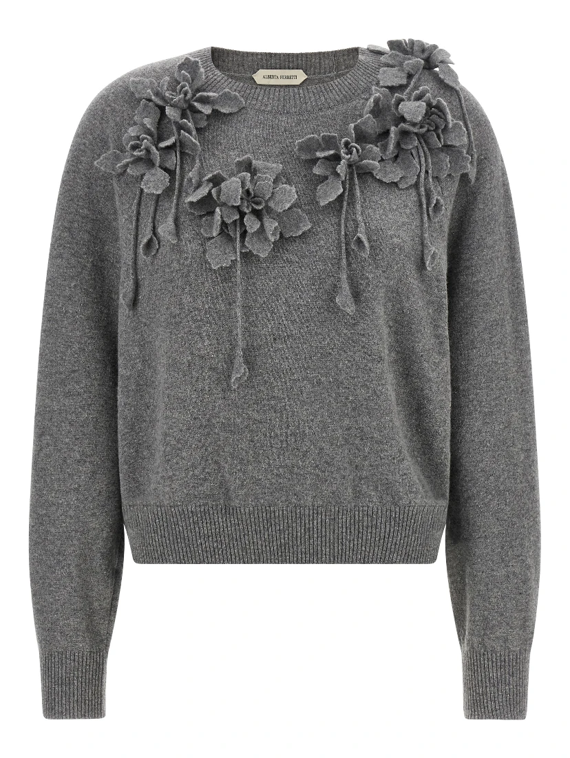 Gray Virgin Wool Cardigan