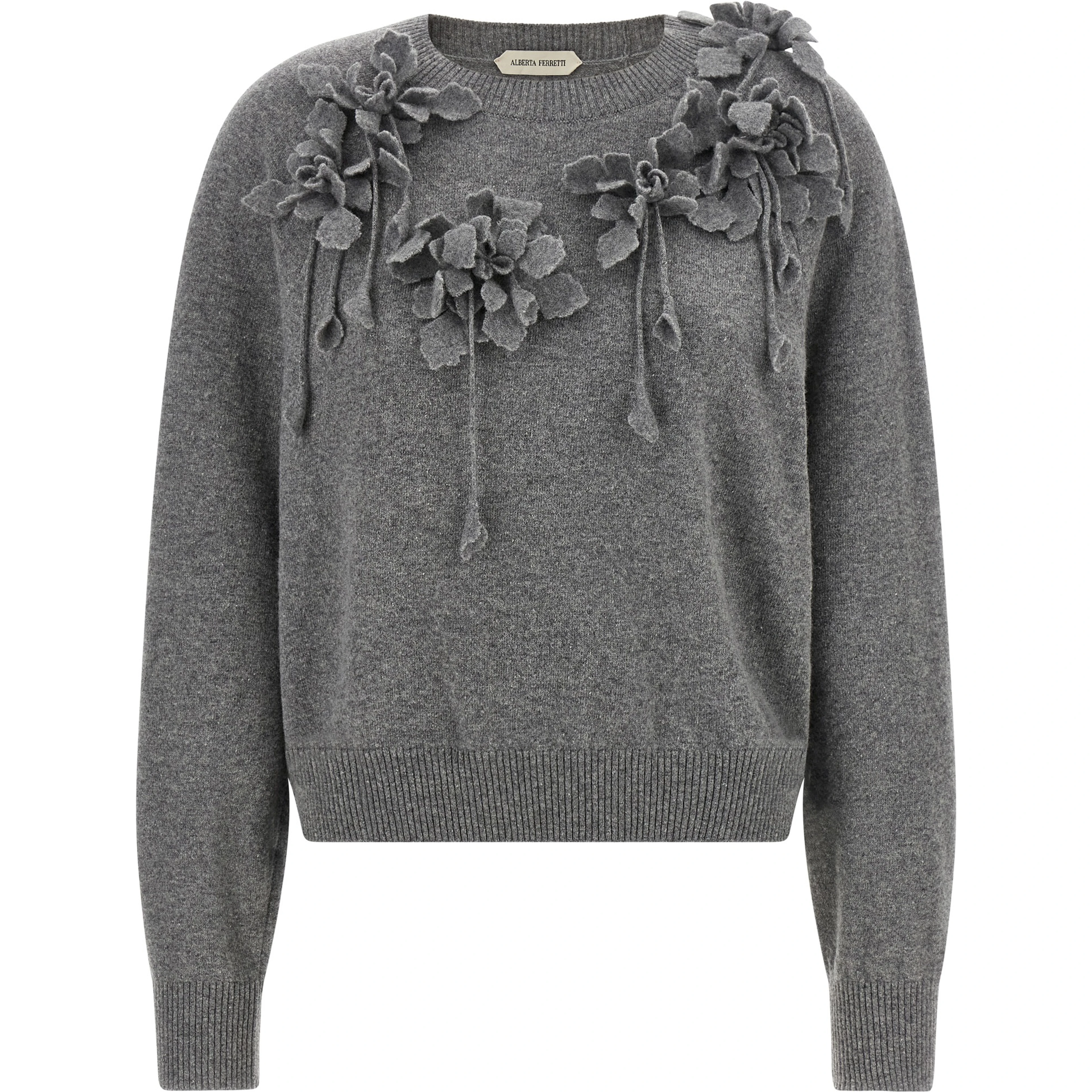 Gray Virgin Wool Cardigan