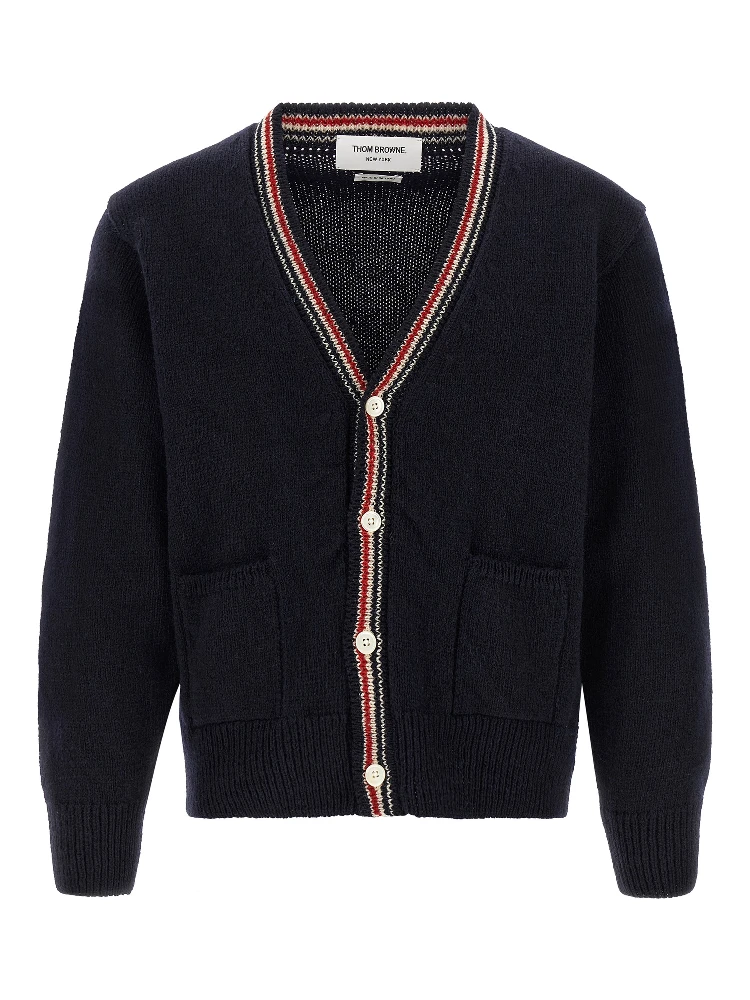 Blue Wool Cardigan