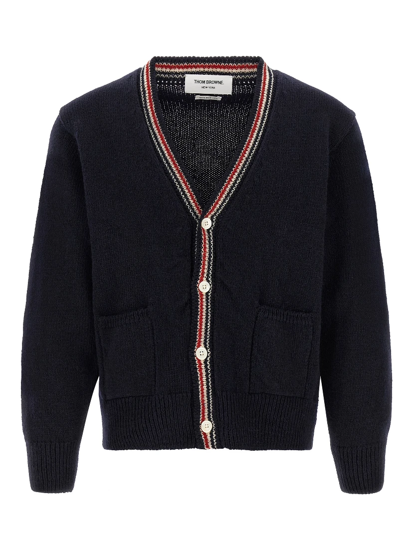 Blue Wool Cardigan