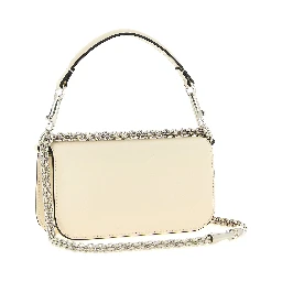 White Calfskin Shoulder Bag
