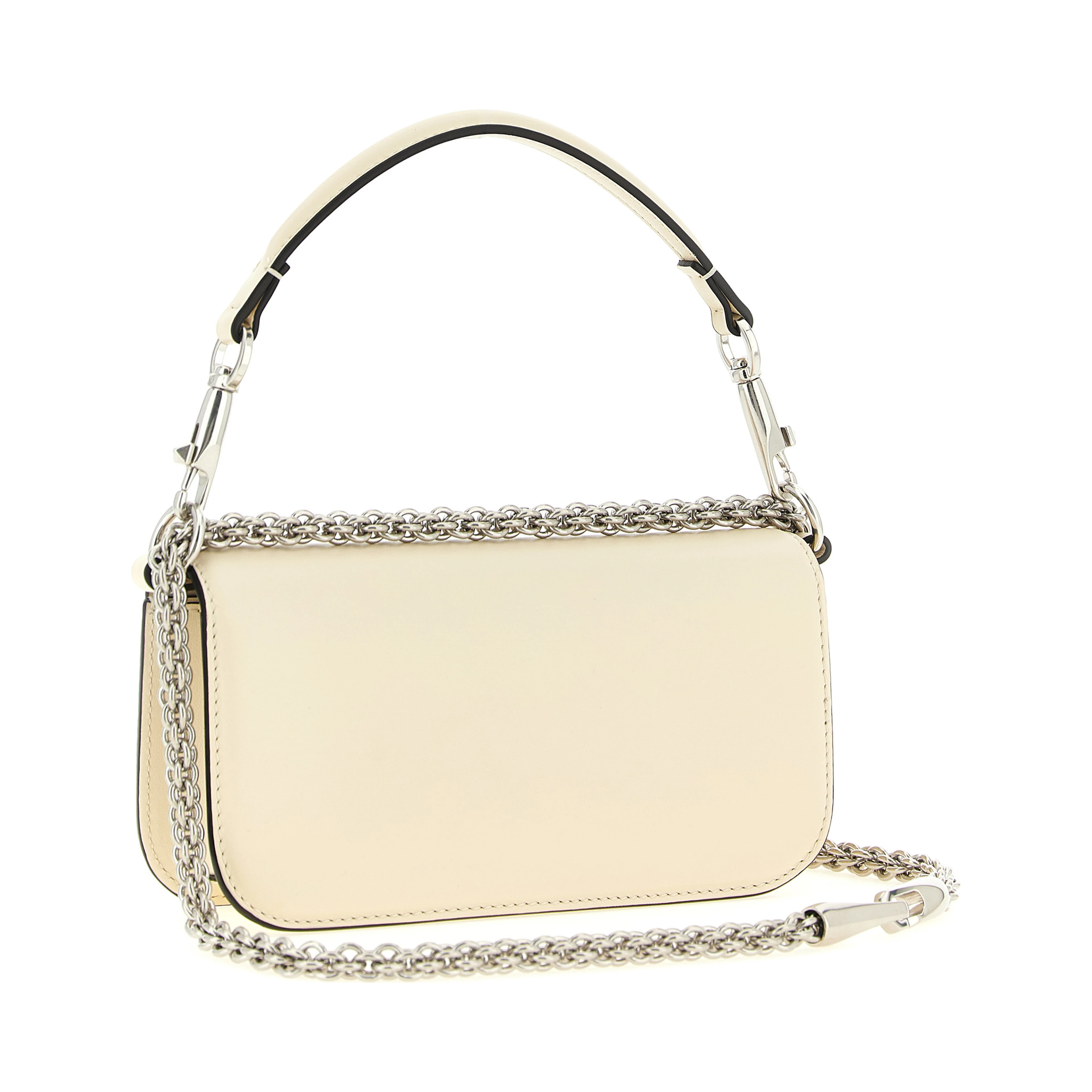 White Calfskin Shoulder Bag