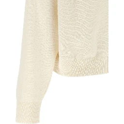 White Virgin Wool Cardigan