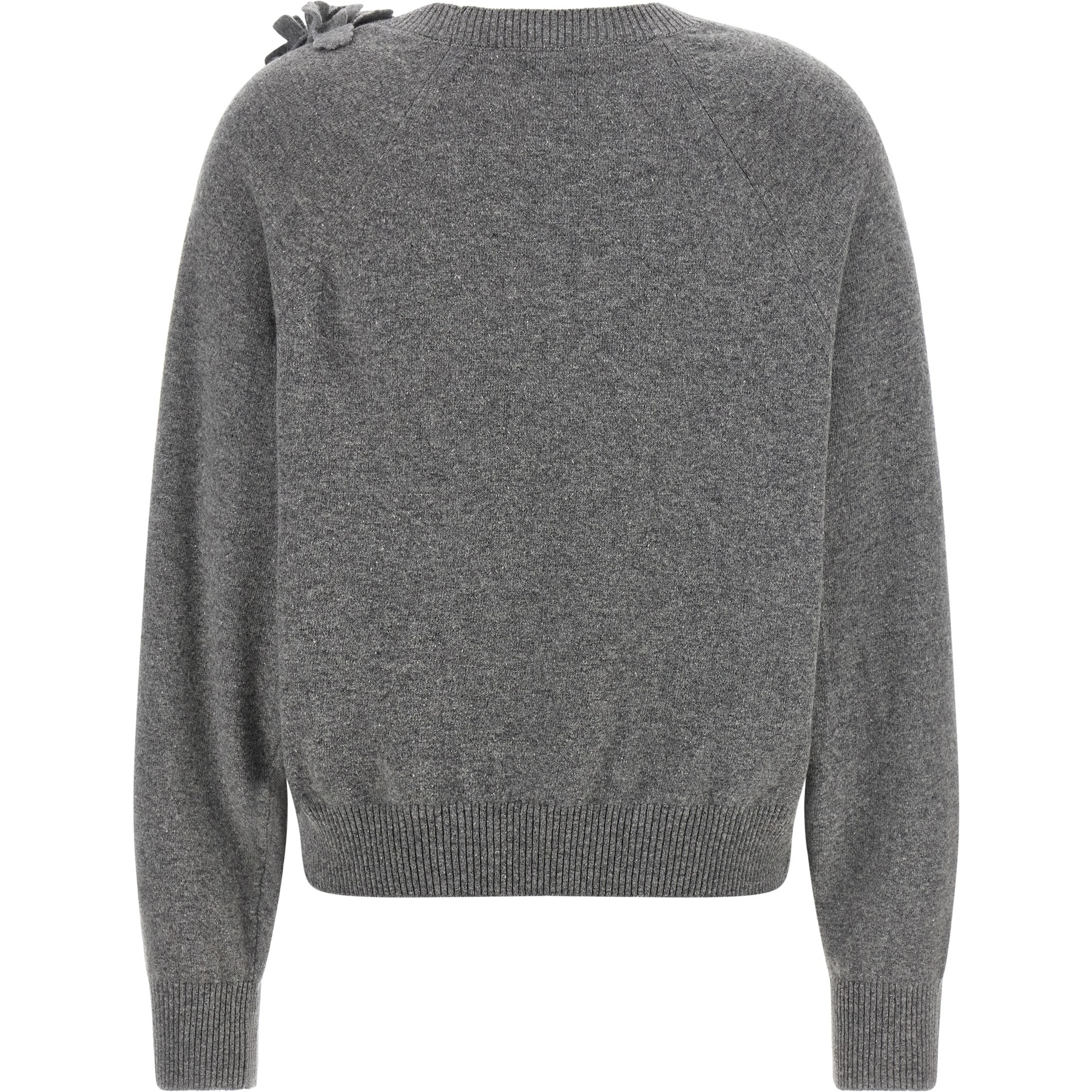 Gray Virgin Wool Cardigan