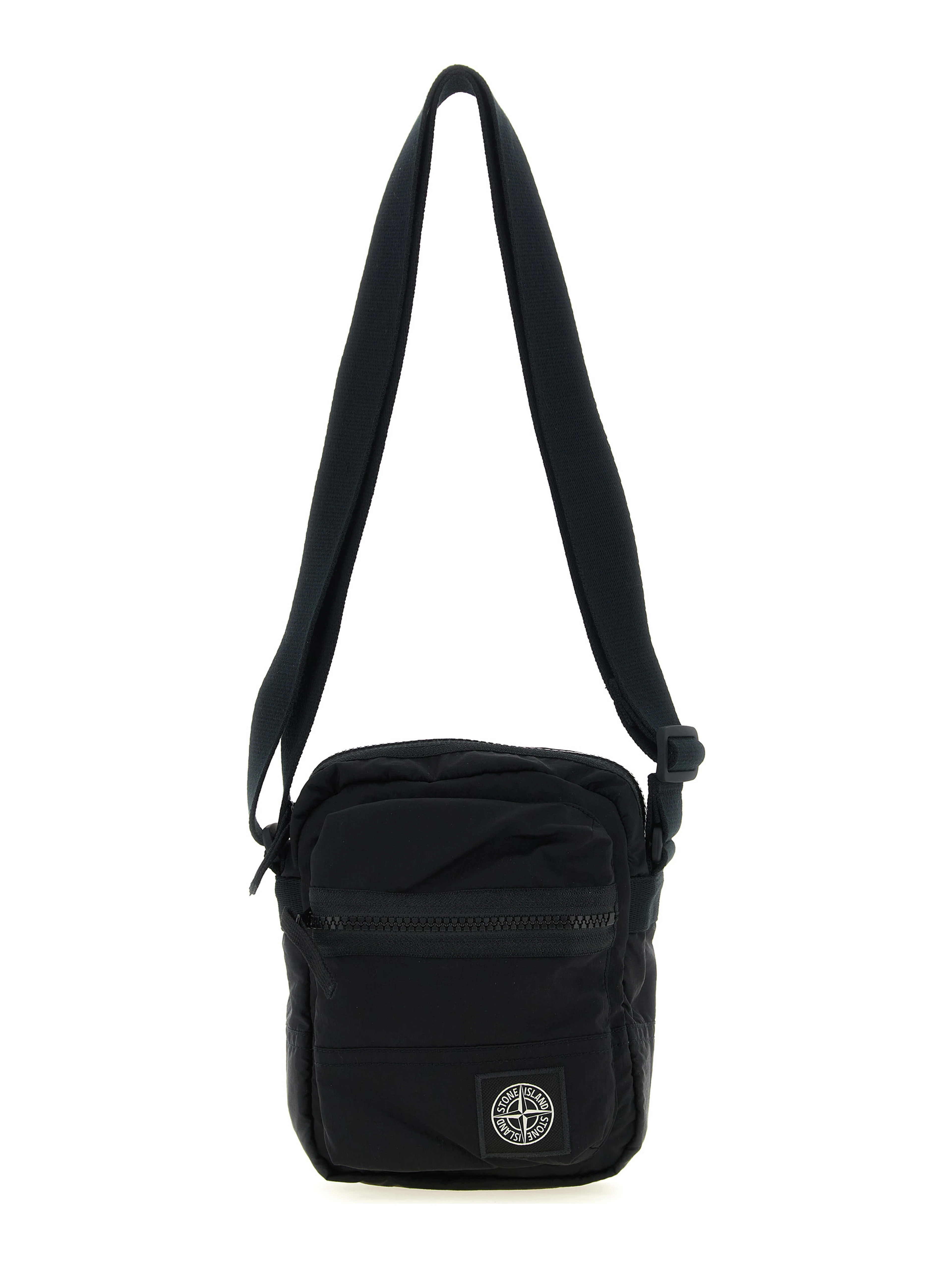 Black Polyamide Crossbody Bag