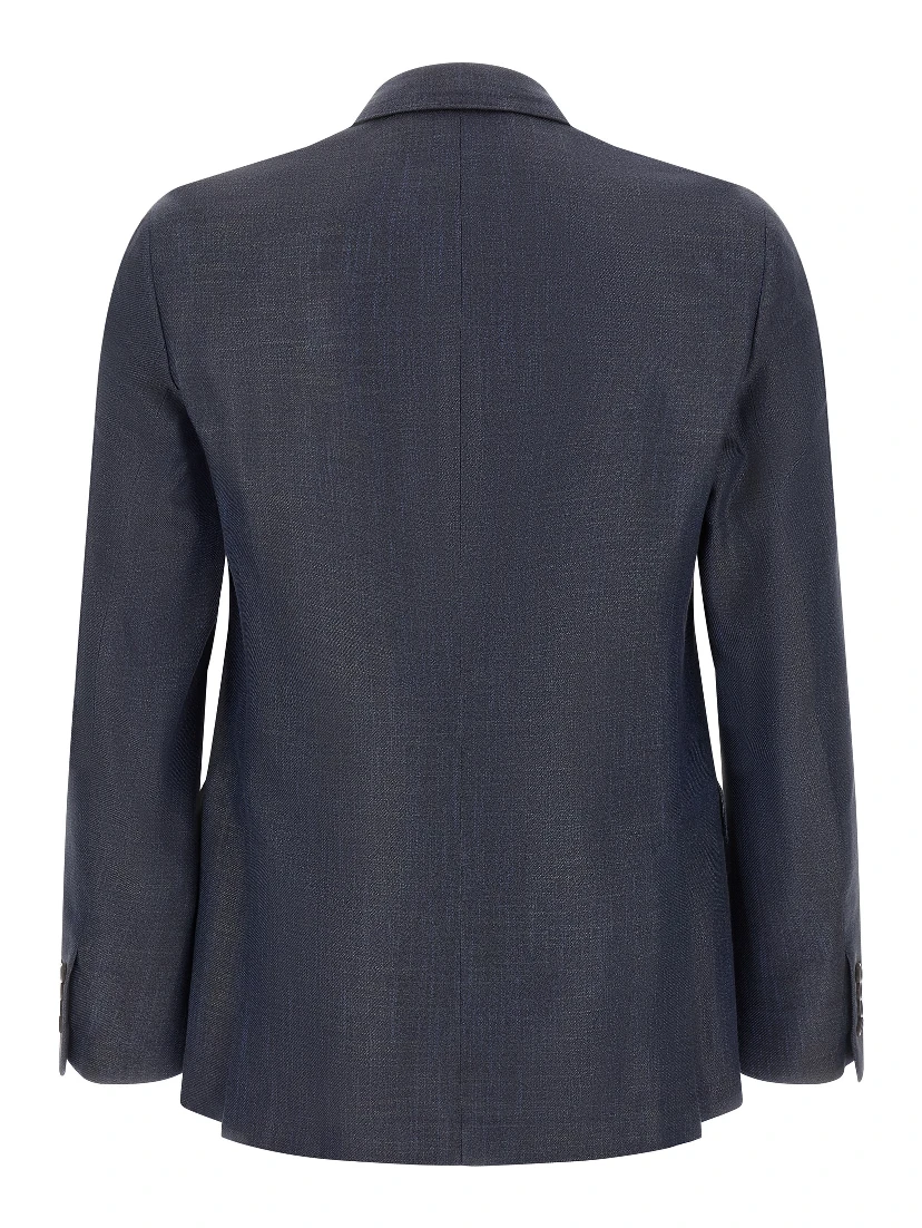 Blue Viscose Blazer