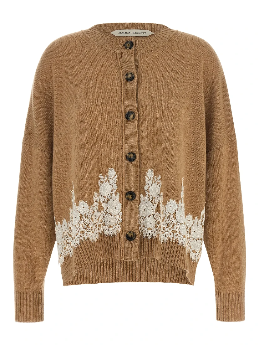 Brown Cashmere Cardigan