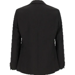 Black Wool Two-Piece Suit