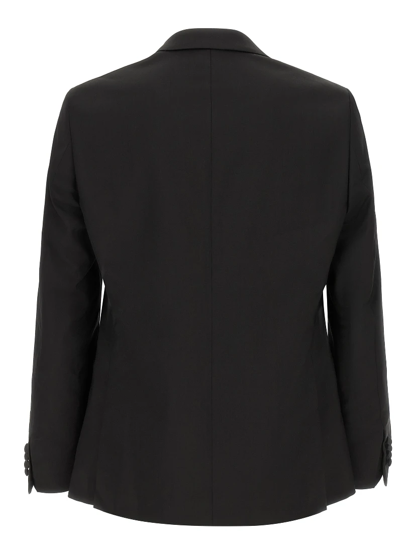 Black Wool Two-Piece Suit