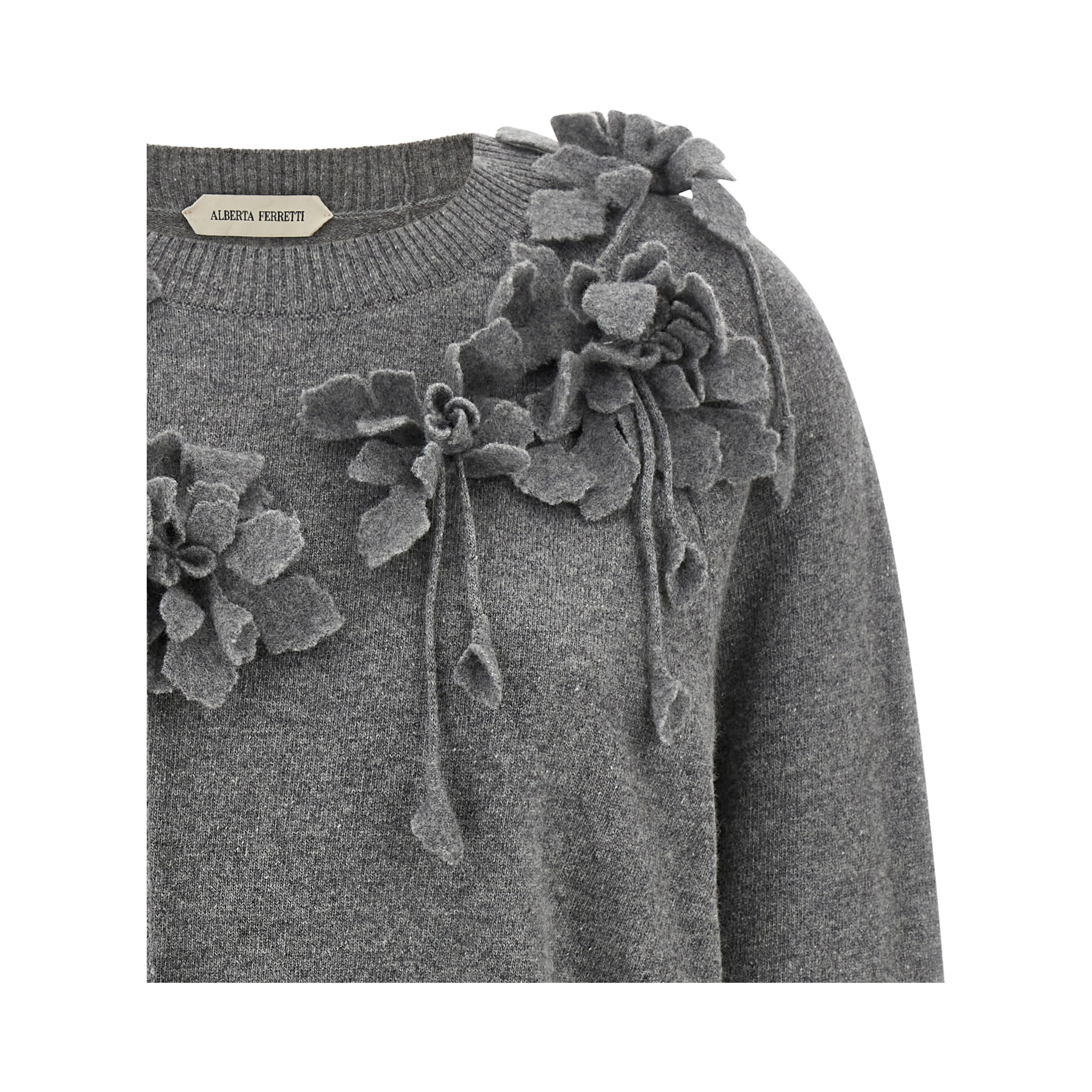 Gray Virgin Wool Cardigan