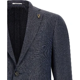 Blue Viscose Blazer