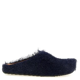 Blue Calfskin Mules