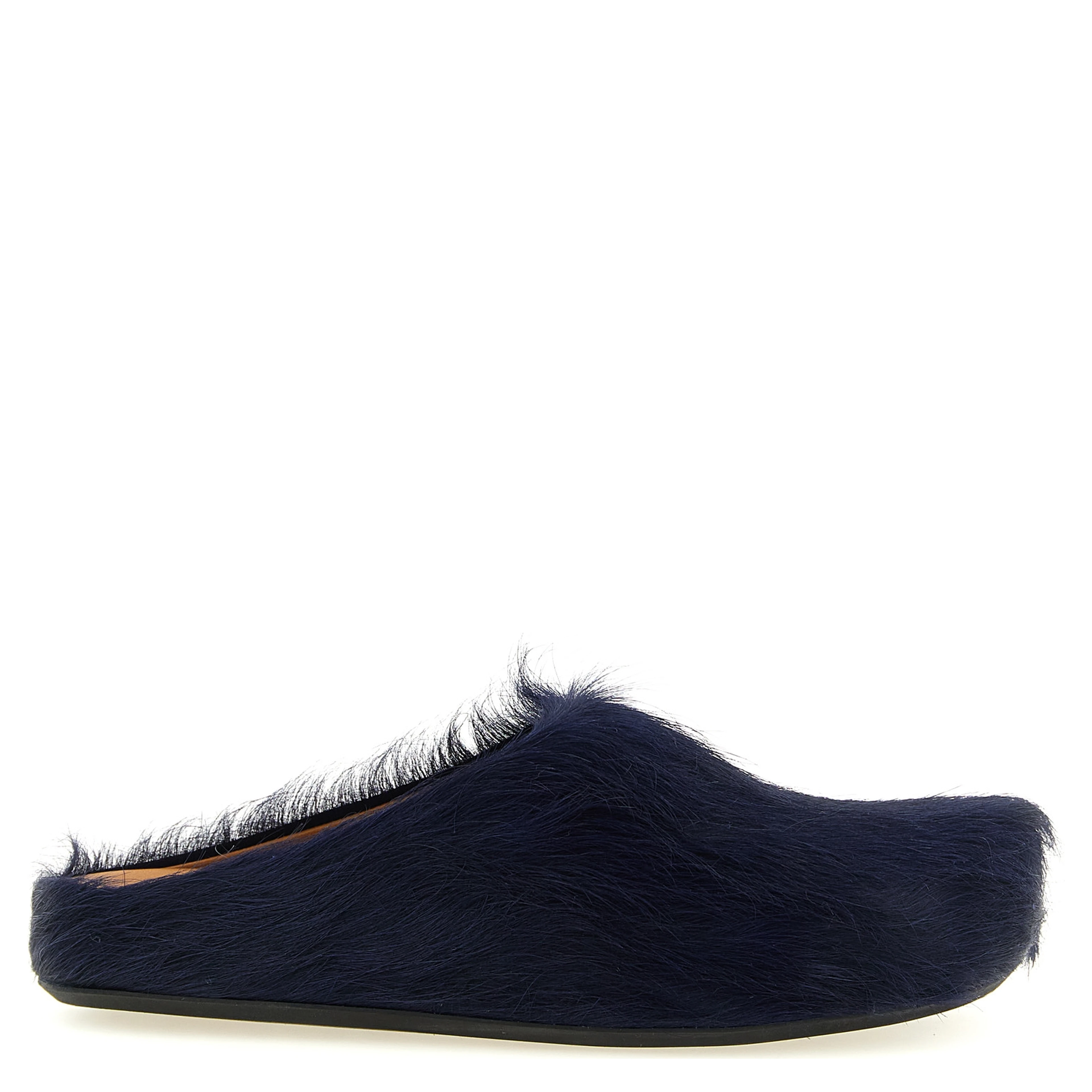 Blue Calfskin Mules