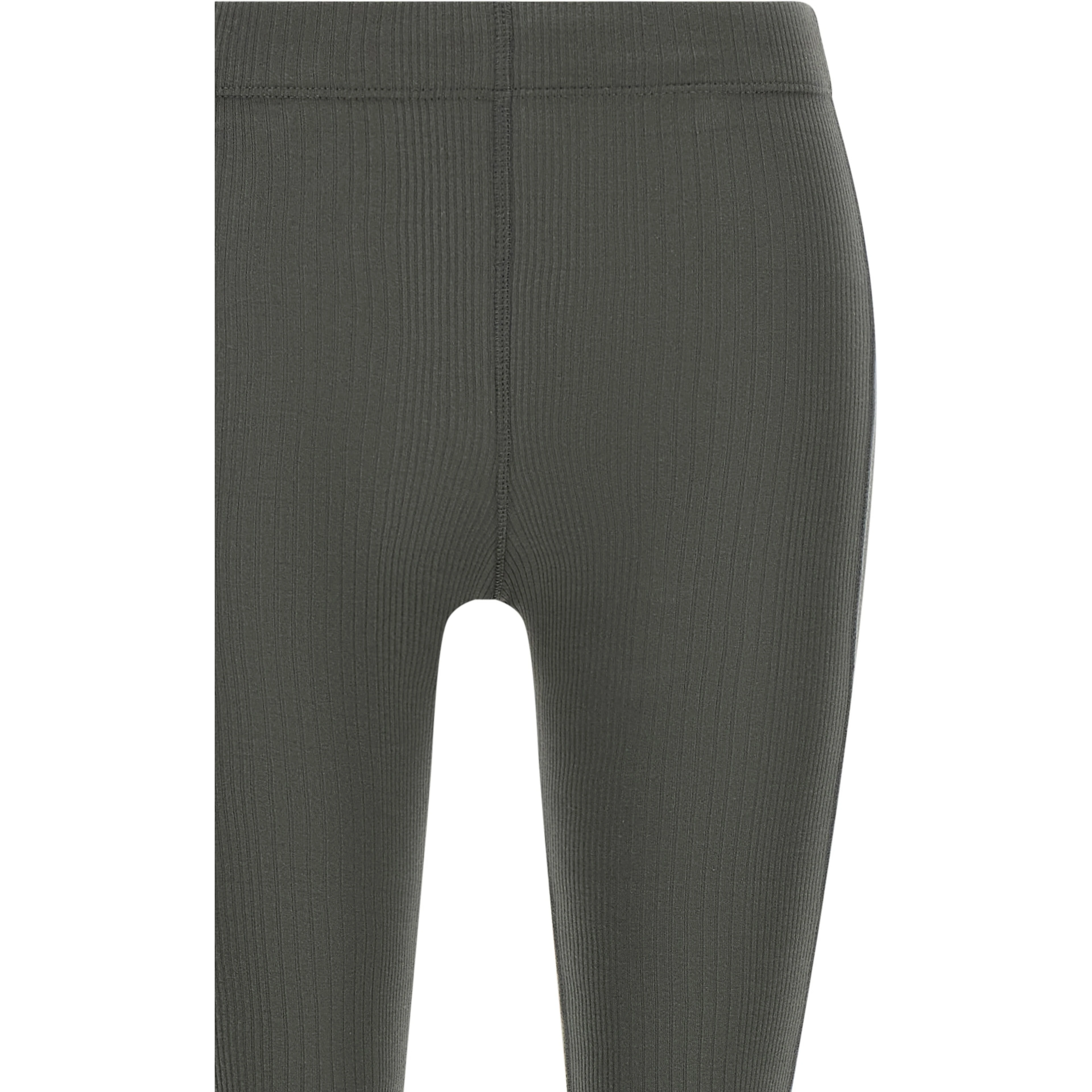 Gray Cotton Flared Pants