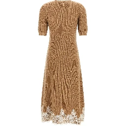 Brown Cashmere Midi Dress