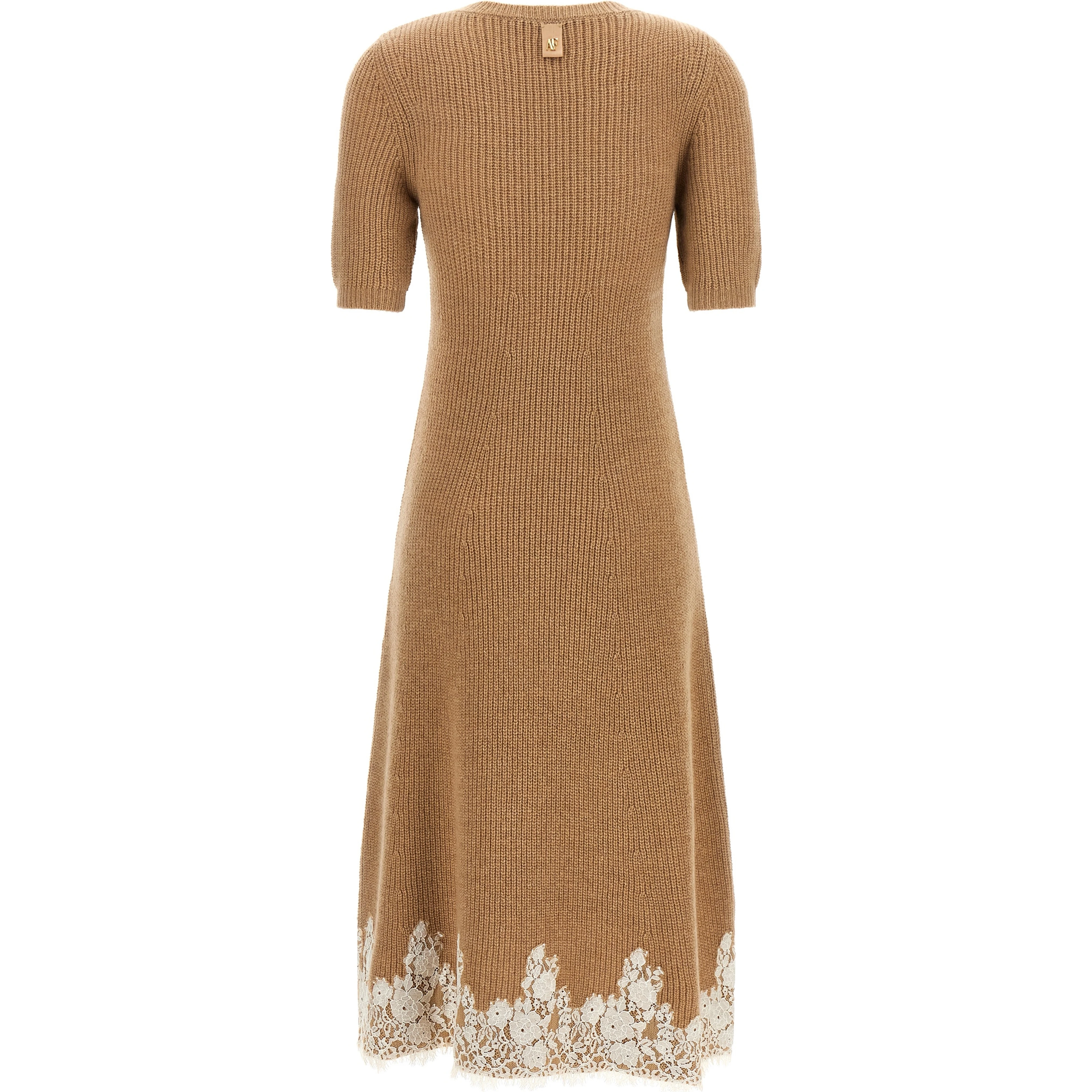 Brown Cashmere Midi Dress