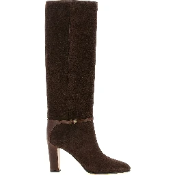 Brown Calfskin Over The Knee