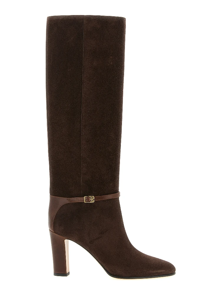 Brown Calfskin Over The Knee
