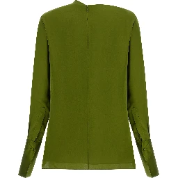 Bicolor Silk Blouse