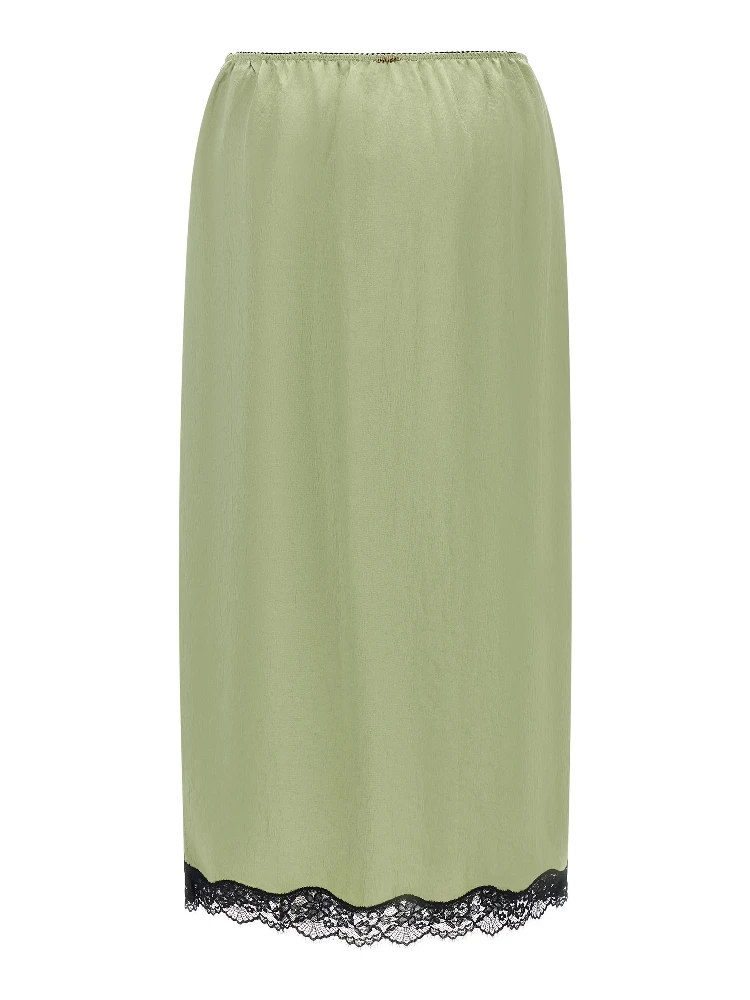 Bicolor Marabou Midi Skirt alternative