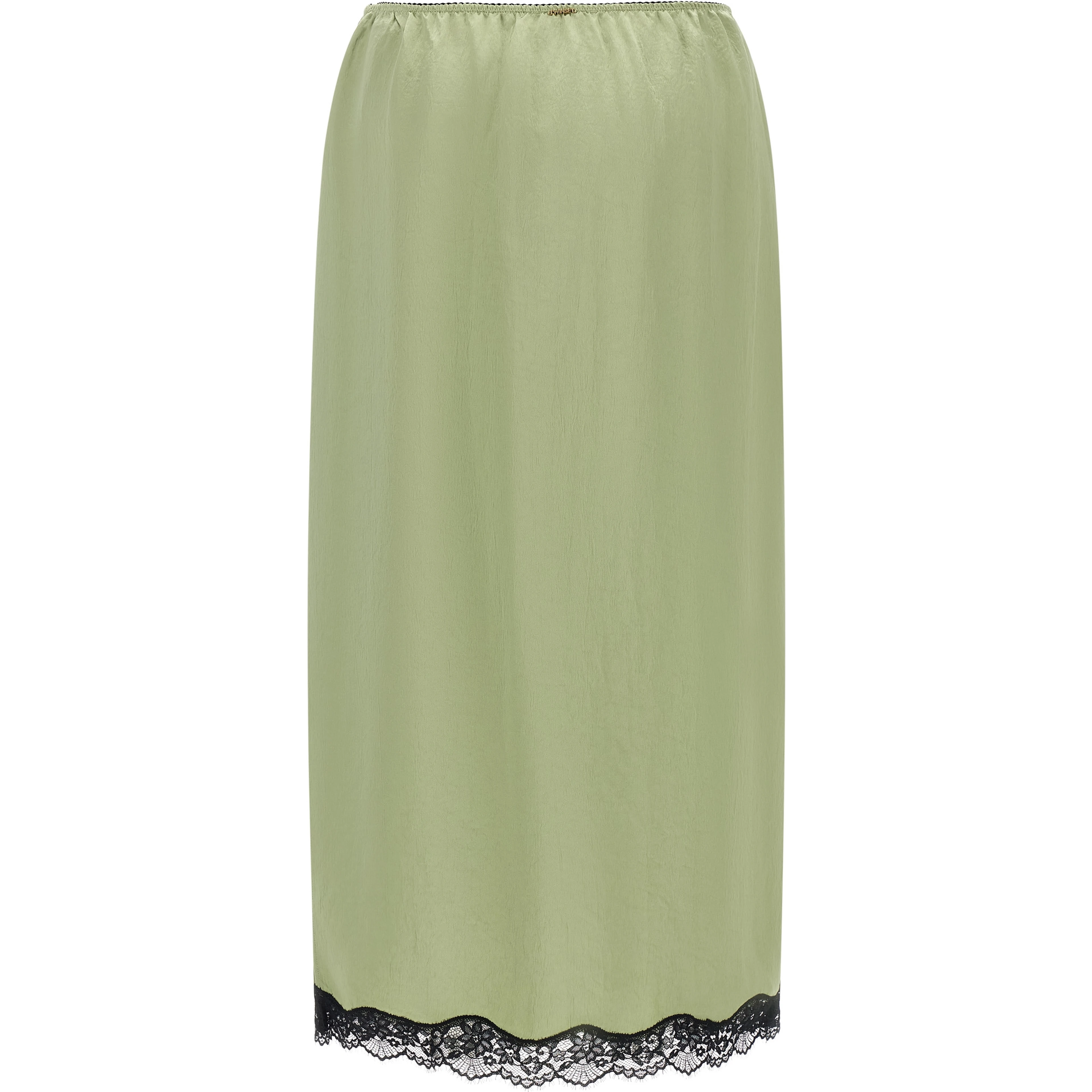 Bicolor Marabou Midi Skirt
