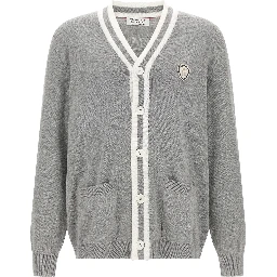 Gray Cotton Cardigan