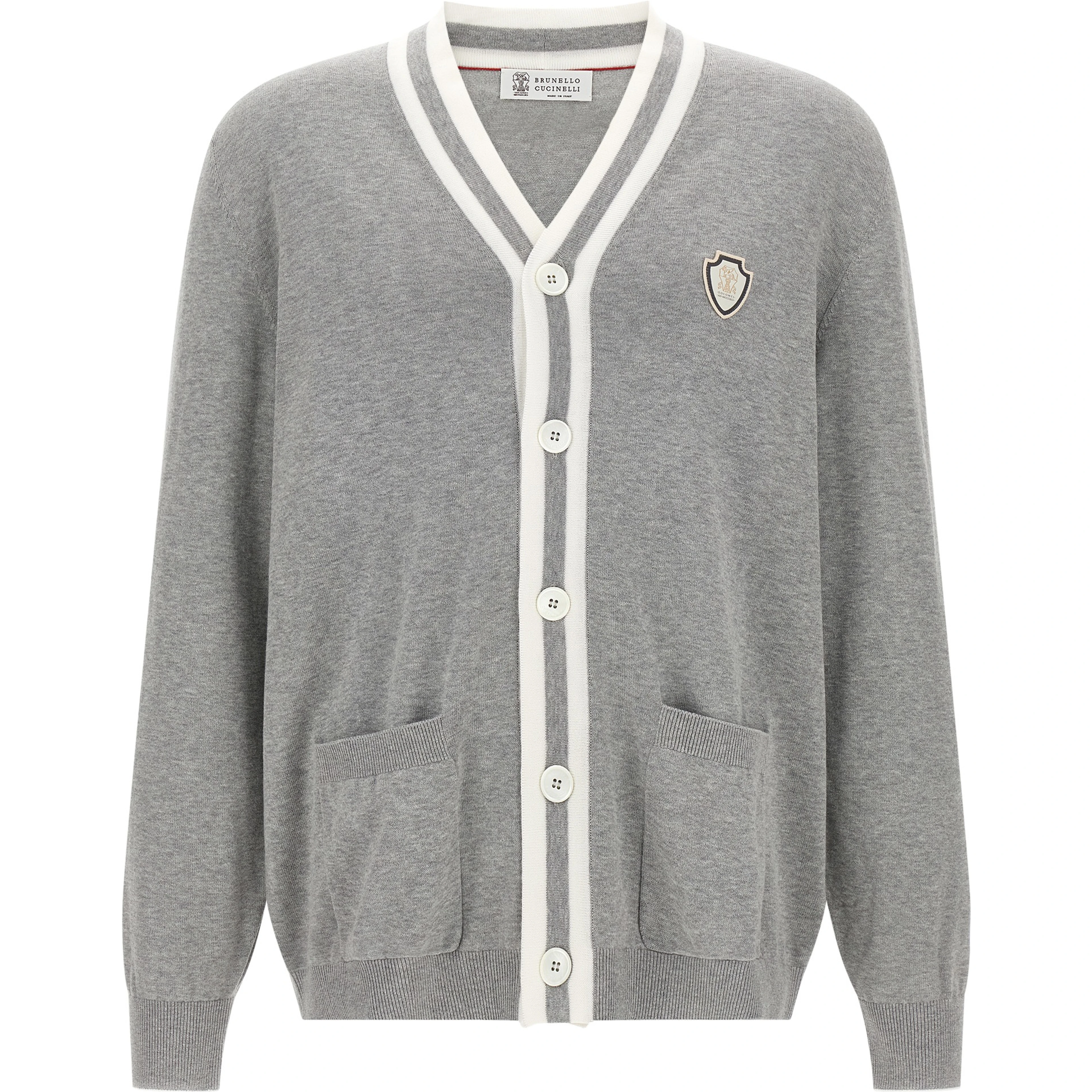 Gray Cotton Cardigan