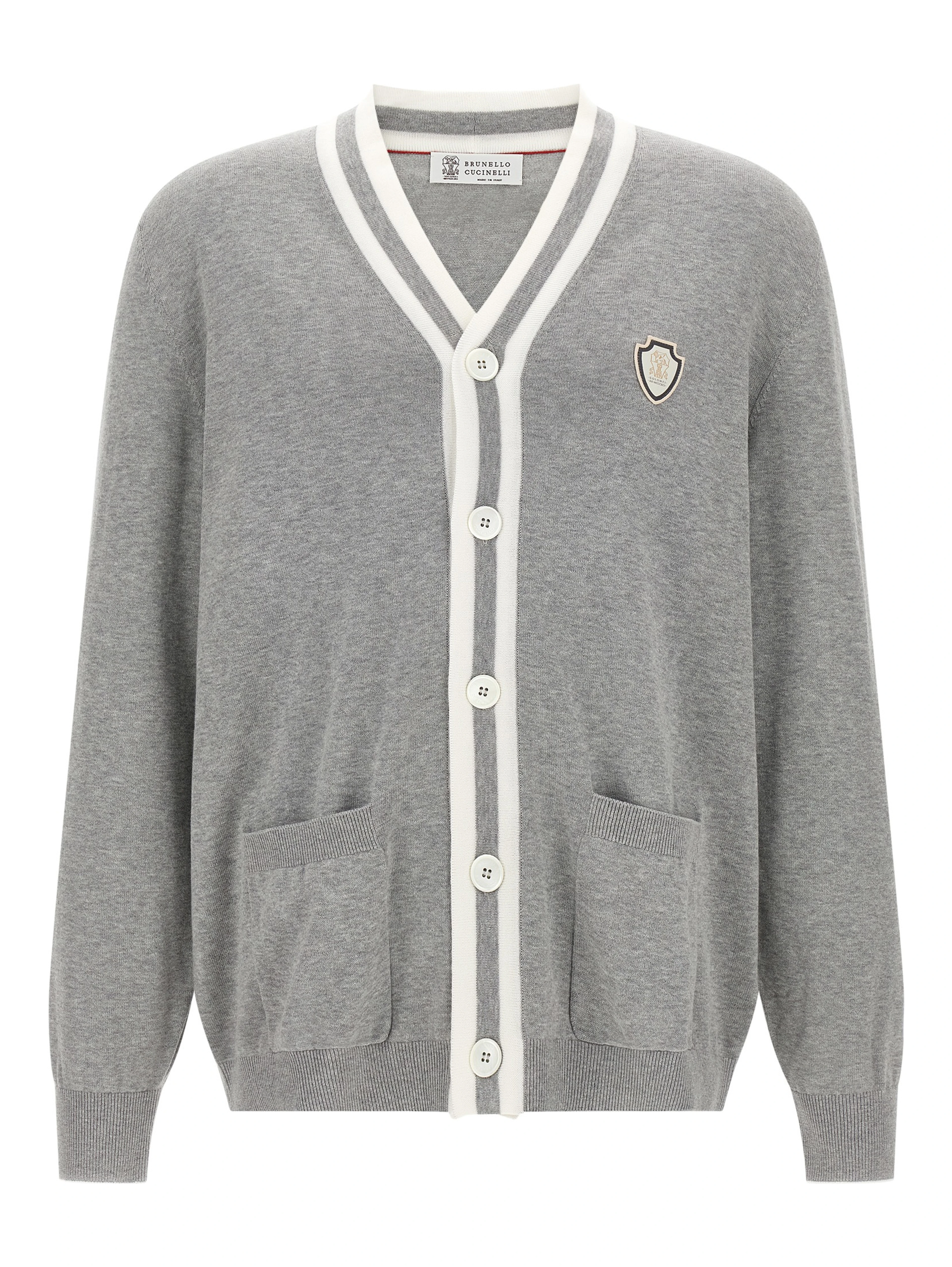 Gray Cotton Cardigan