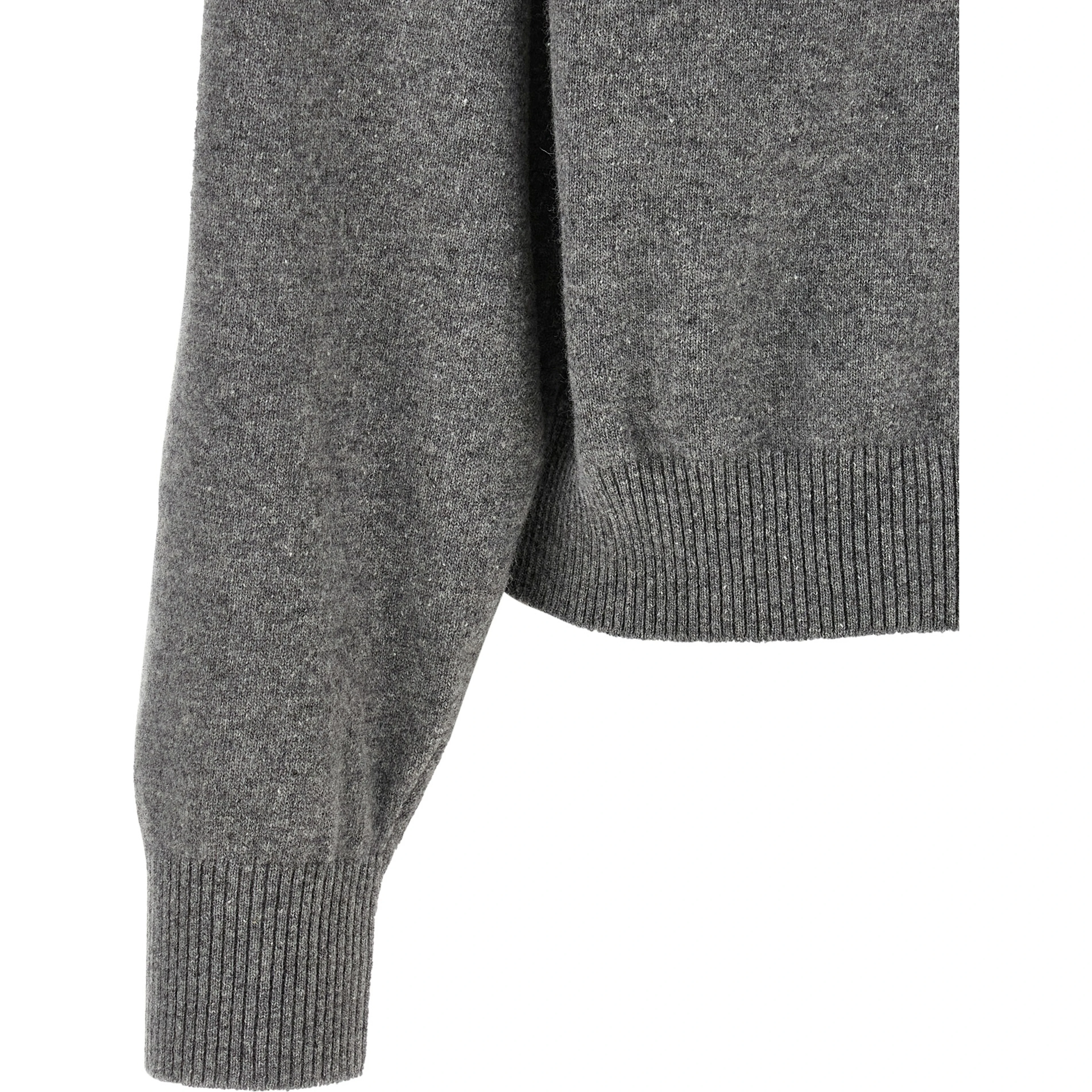 Gray Virgin Wool Cardigan