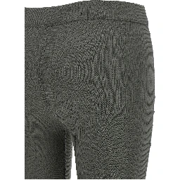 Gray Cotton Flared Pants