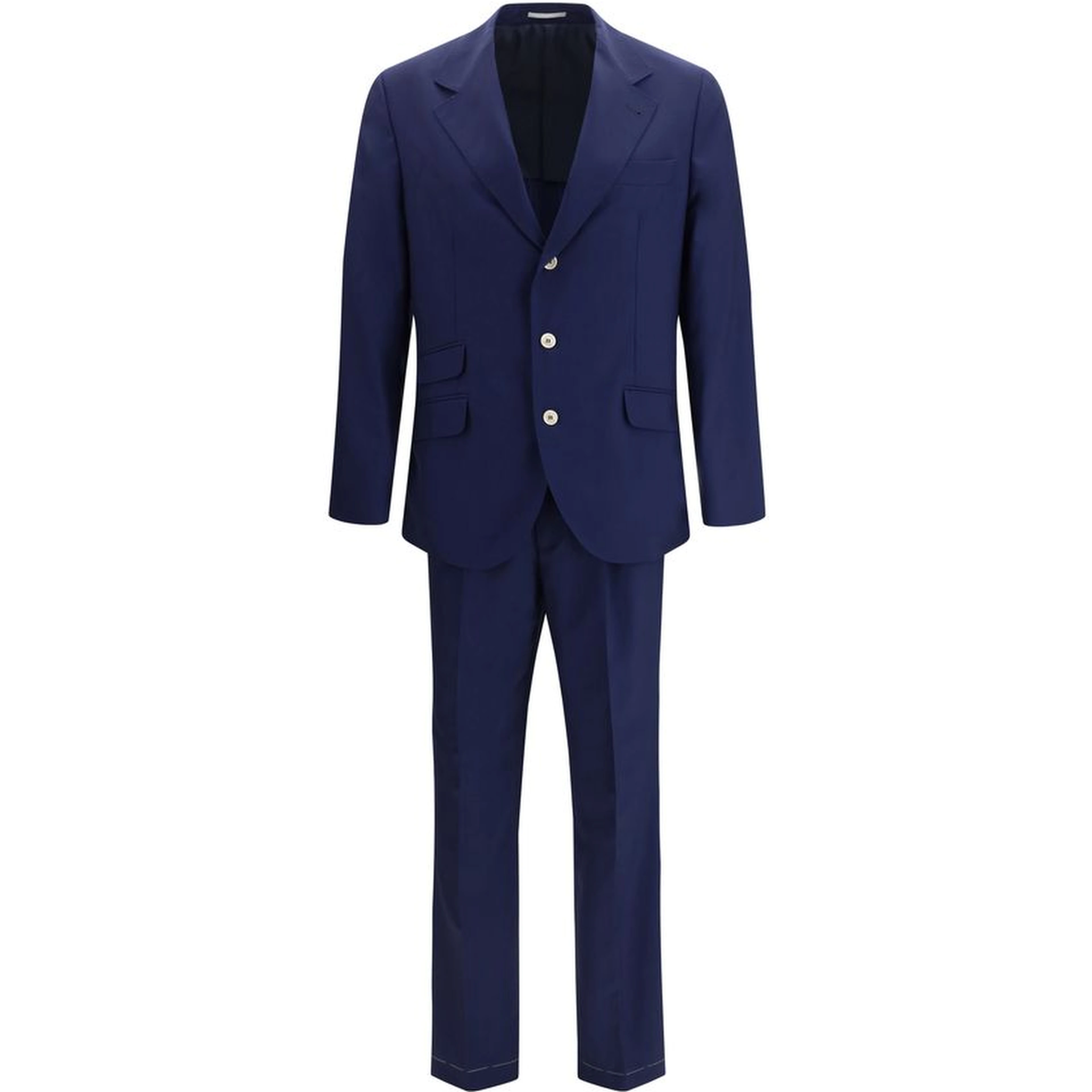 Blue Wool Oves Aries Two-Piece Suit