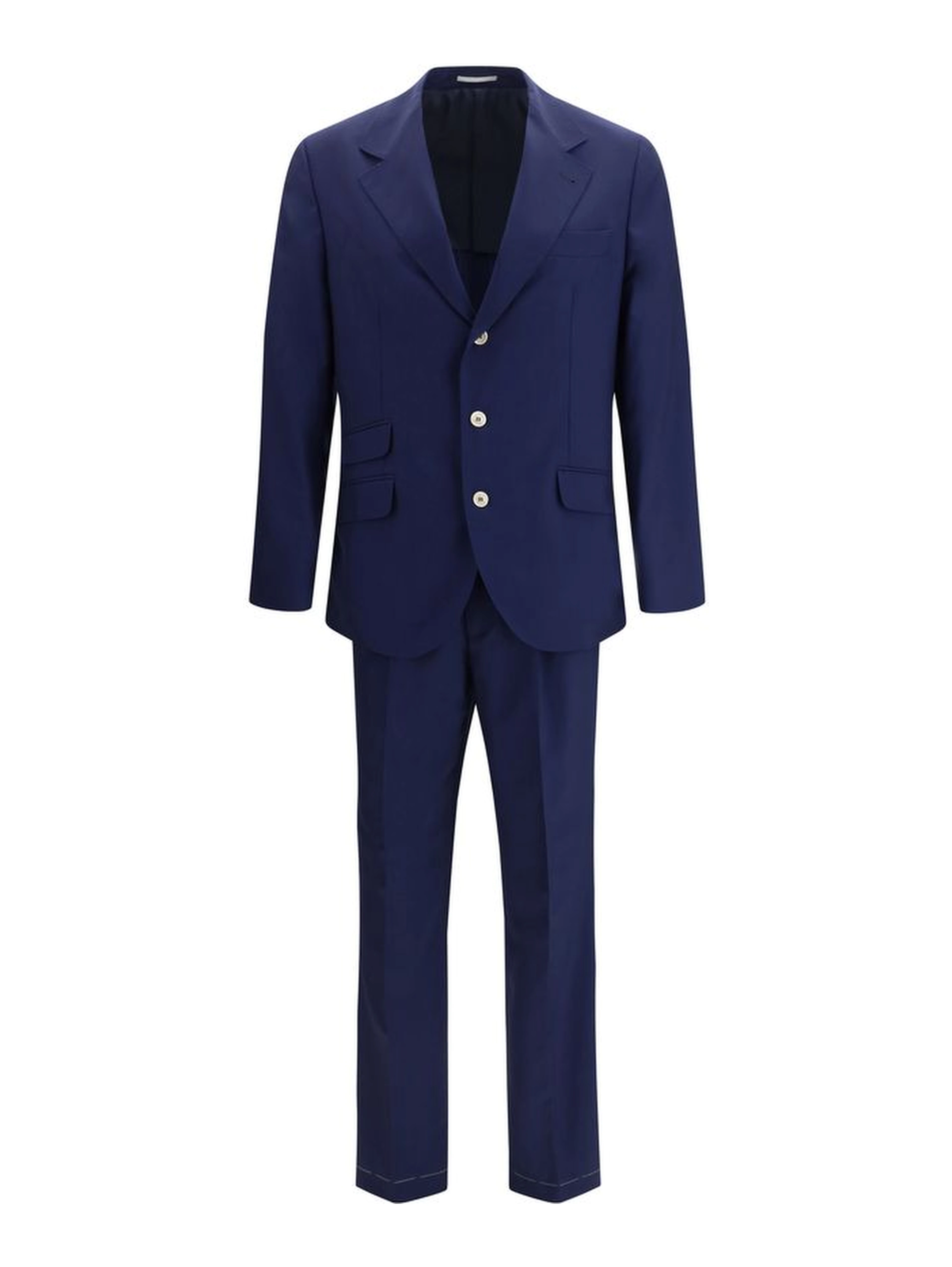 Blue Wool Oves Aries Two-Piece Suit