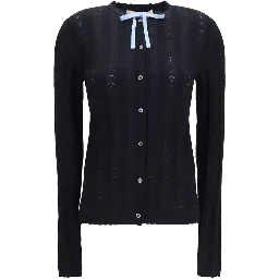 Black Wool Oves Aries Cardigan