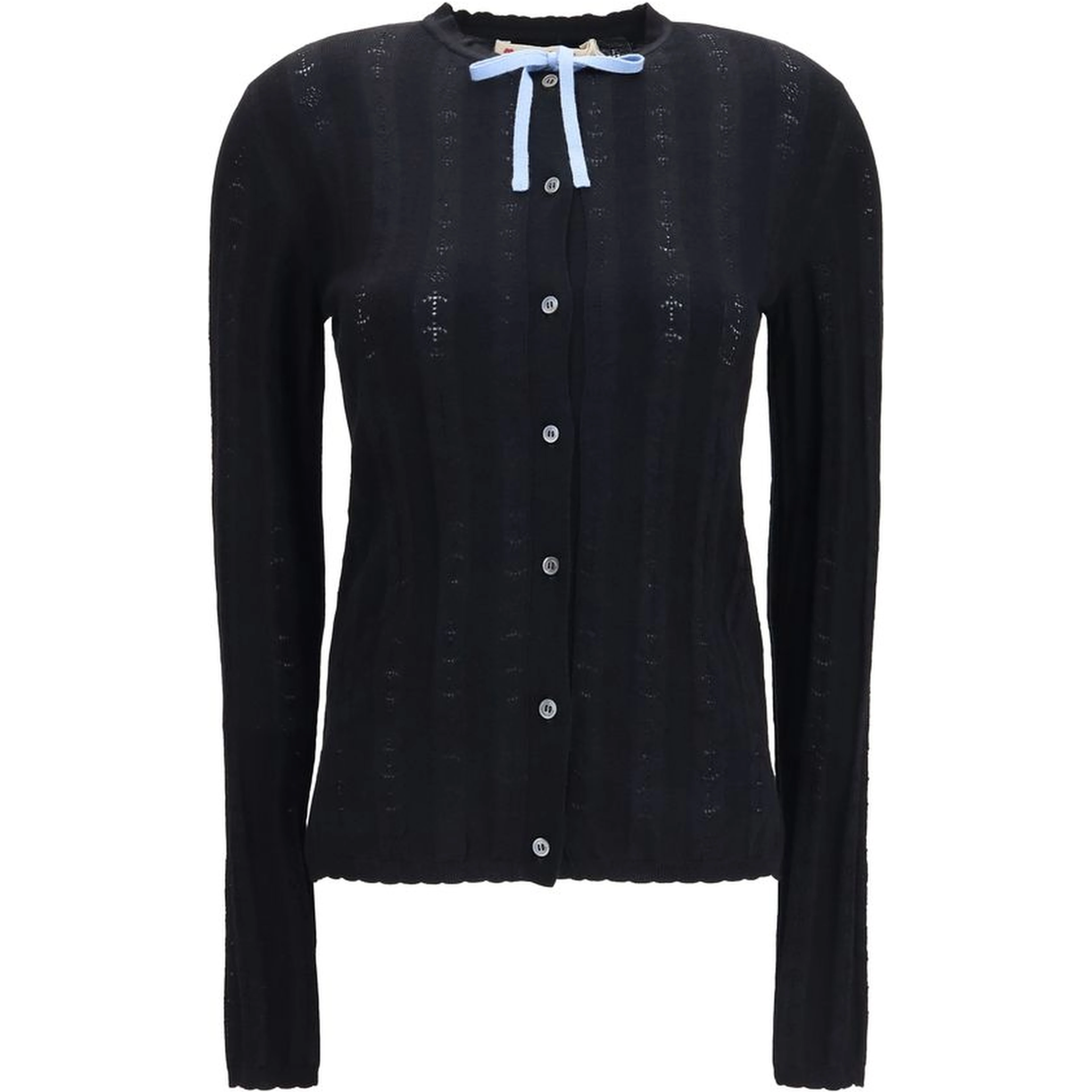 Black Wool Oves Aries Cardigan