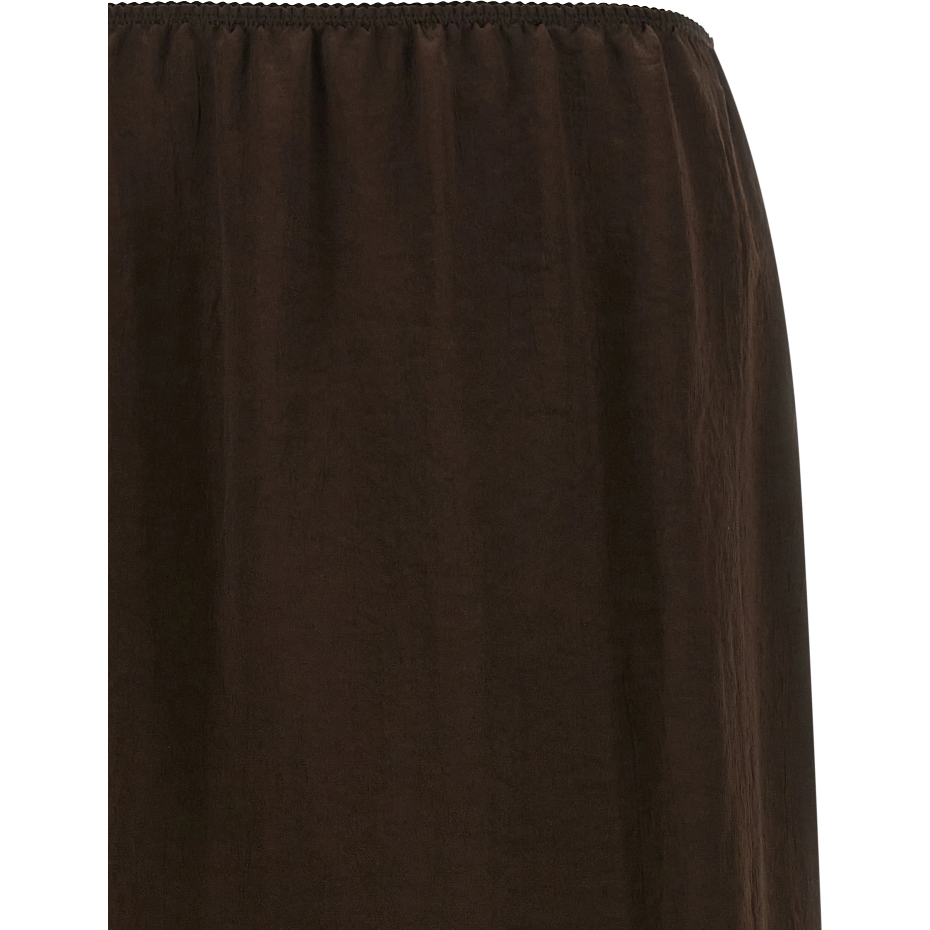 Brown Marabou Midi Skirt