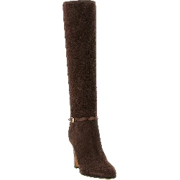 Brown Calfskin Over The Knee