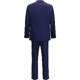 Blue Wool Oves Aries Two-Piece Suit