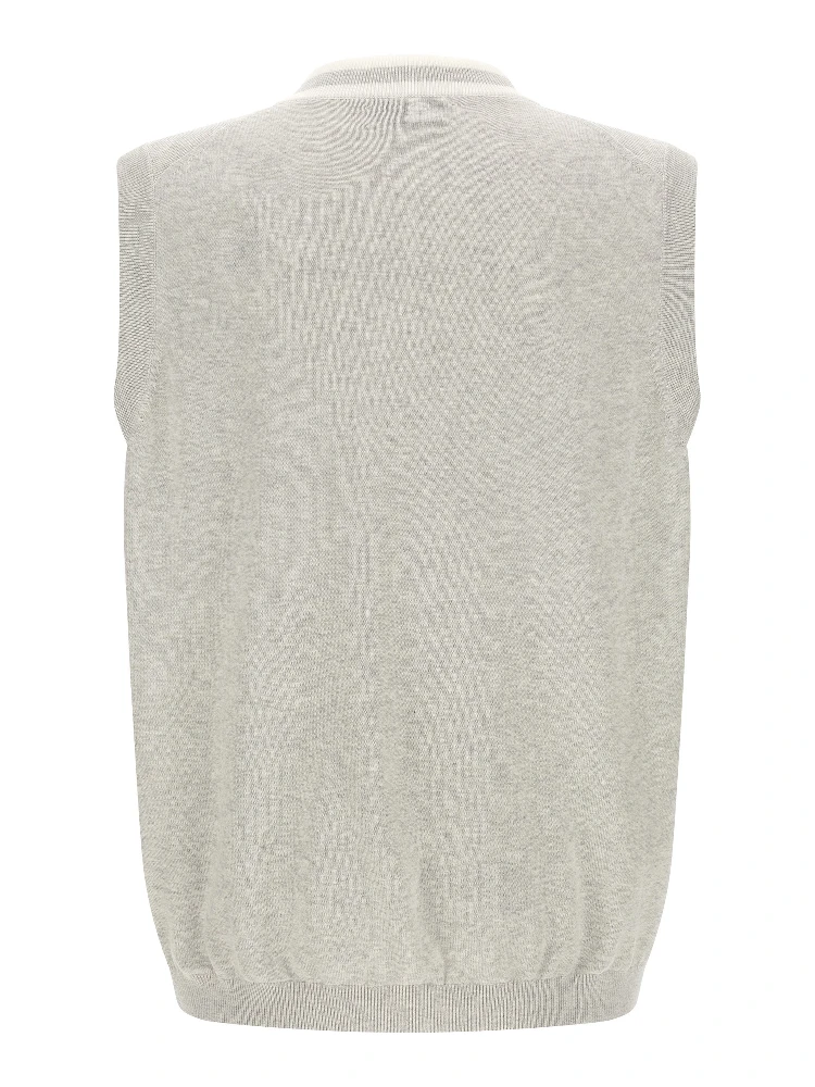 Gray Cotton Sleeveles Sweater alternative