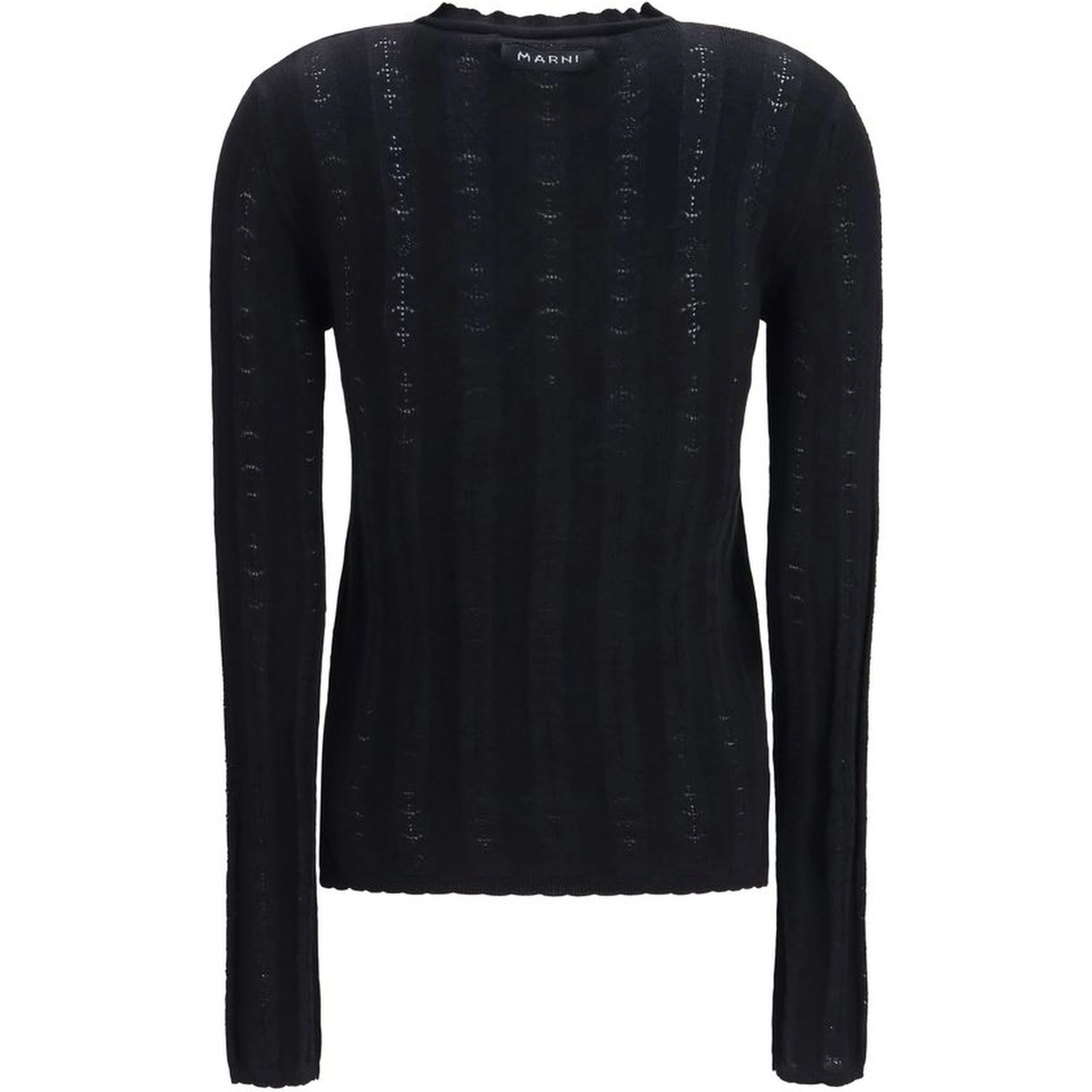 Black Wool Oves Aries Cardigan