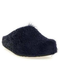 Blue Calfskin Mules