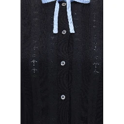 Black Wool Oves Aries Cardigan