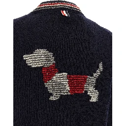 Blue Wool Cardigan