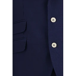 Blue Wool Oves Aries Two-Piece Suit
