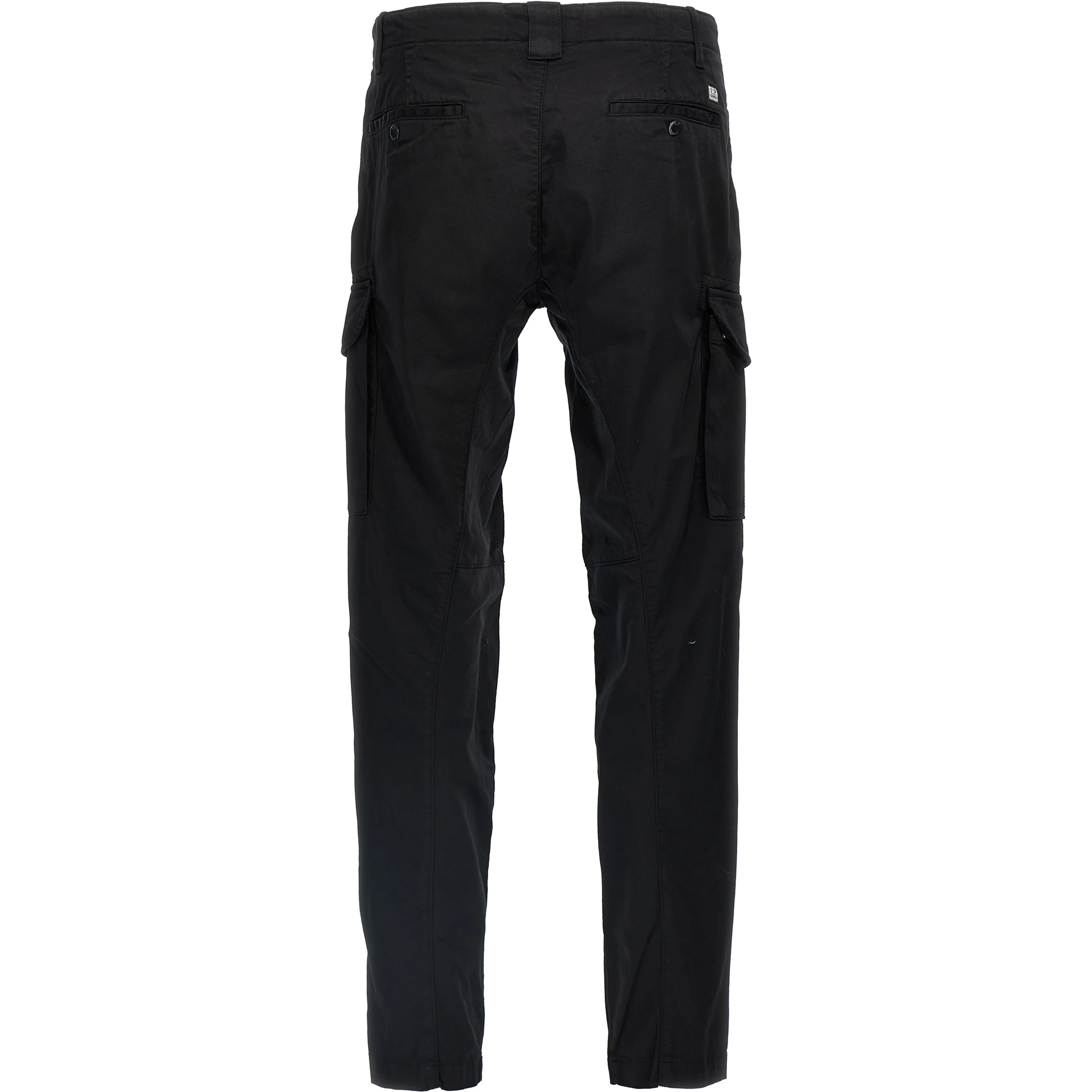 Black Cotton Cargo Pants
